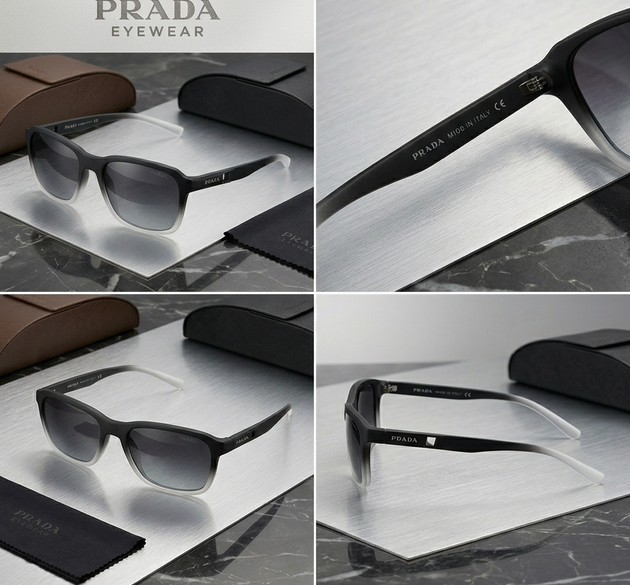 Prada Premium Square Gradient Sunglasses – Luxury UV400 Eyewear