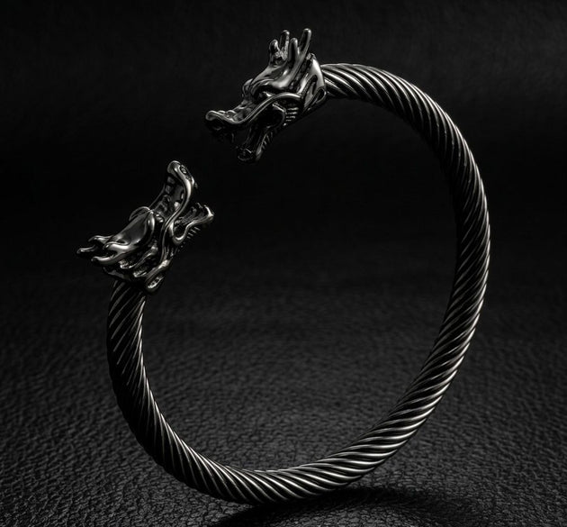 Alpha Dragon, 🐲 Steel Bracelet for Men