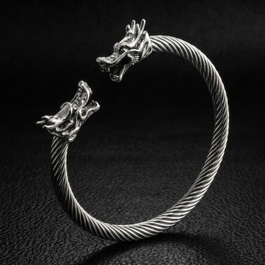 Alpha Dragon, 🐲 Steel Bracelet for Men